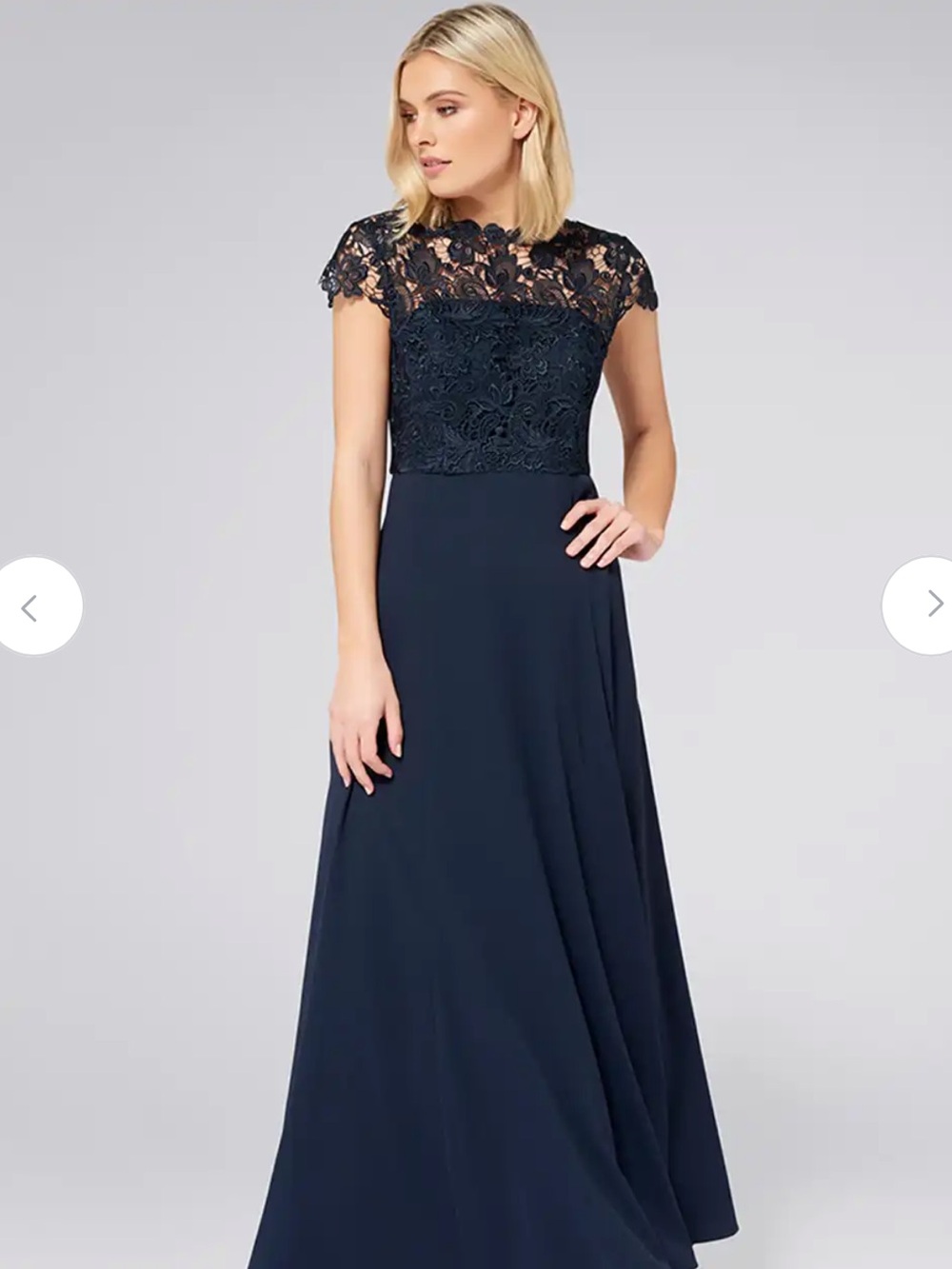 Ever New Navy Lace Bodice Maxi Dress